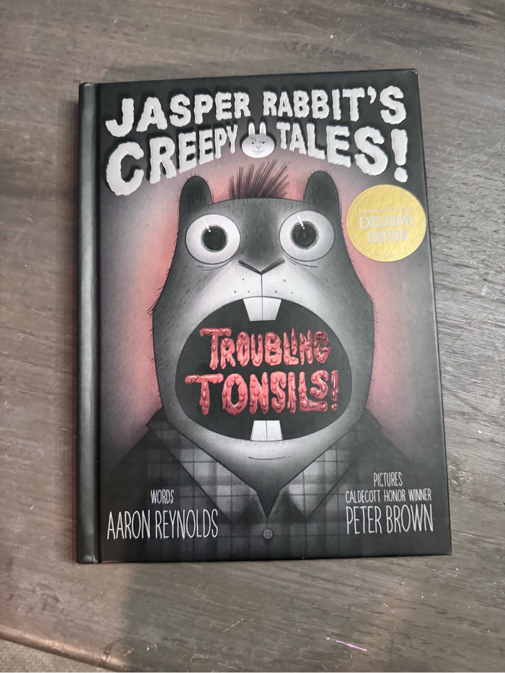 Jasper Rabbit's Creepy Tales! Troubling Tonsils! - Black Cover